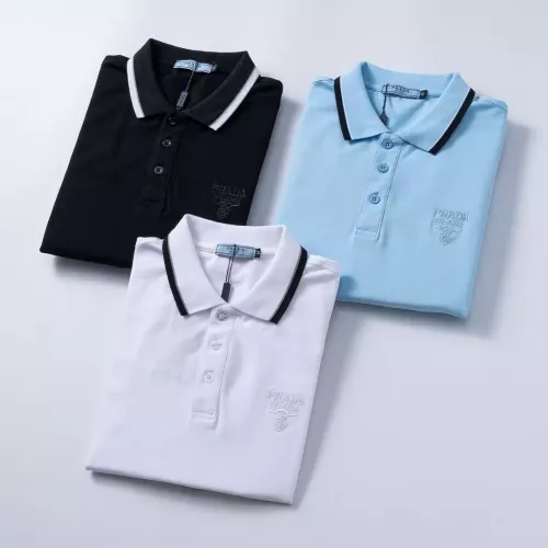 Replica Prada T-Shirts Short Sleeved For Men #1333836 $32.00 USD for Wholesale