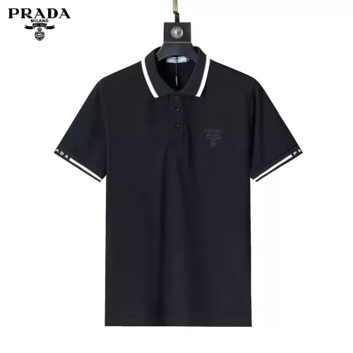 Prada T-Shirts Short Sleeved For Men #1333838 $32.00 USD, Wholesale Replica Prada T-Shirts