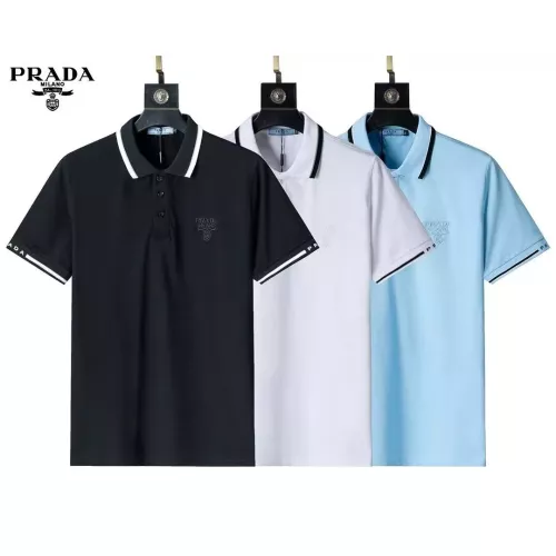 Replica Prada T-Shirts Short Sleeved For Men #1333838 $32.00 USD for Wholesale