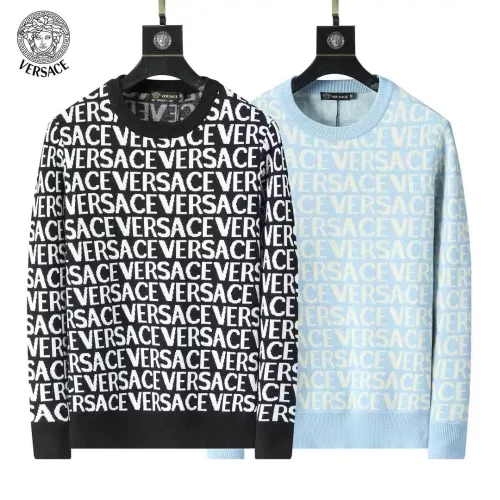 Replica Versace Sweaters Long Sleeved For Men #1333873 $45.00 USD for Wholesale