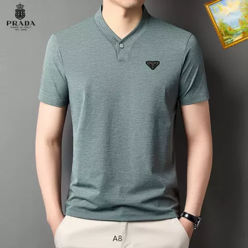 Prada T-Shirts Short Sleeved For Men #1334388