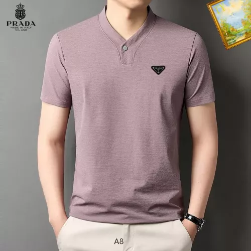 Prada T-Shirts Short Sleeved For Men #1334389