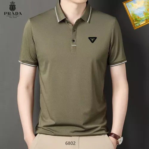 Prada T-Shirts Short Sleeved For Men #1334470