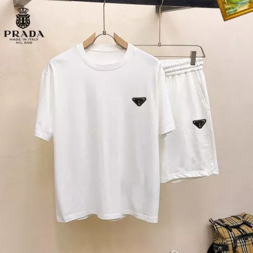 Prada Tracksuits Short Sleeved For Men #1334687 $48.00 USD, Wholesale Replica Prada Tracksuits