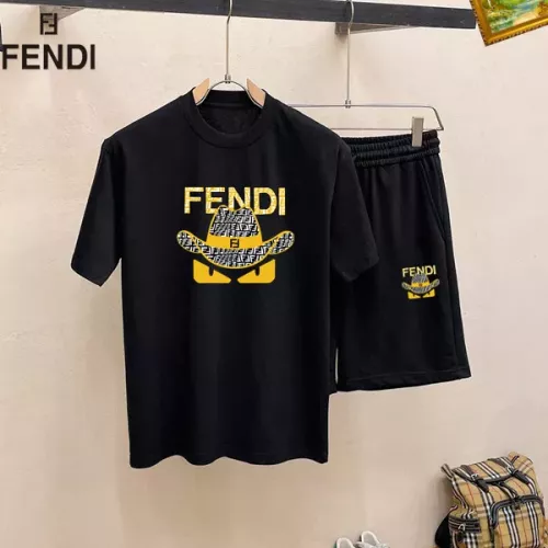 Fendi Tracksuits Short Sleeved For Men #1334699 $48.00 USD, Wholesale Replica Fendi Tracksuits