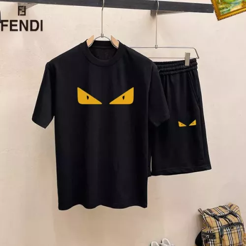 Fendi Tracksuits Short Sleeved For Men #1334711 $48.00 USD, Wholesale Replica Fendi Tracksuits