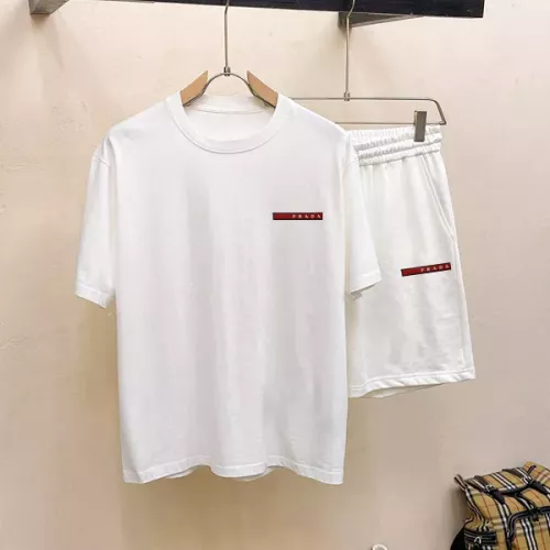 Prada Tracksuits Short Sleeved For Men #1334726 $48.00 USD, Wholesale Replica Prada Tracksuits