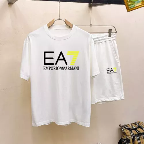 Armani Tracksuits Short Sleeved For Men #1334728 $48.00 USD, Wholesale Replica Armani Tracksuits