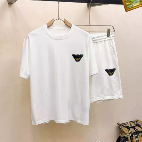 Armani Tracksuits Short Sleeved For Men #1334746 $48.00 USD, Wholesale Replica Armani Tracksuits