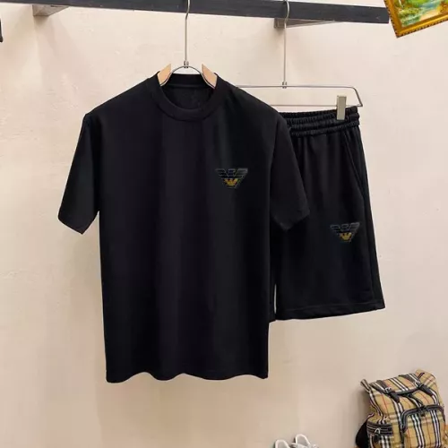 Armani Tracksuits Short Sleeved For Men #1334747 $48.00 USD, Wholesale Replica Armani Tracksuits