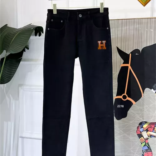 Replica Hermes Jeans For Men #1334827 $48.00 USD for Wholesale