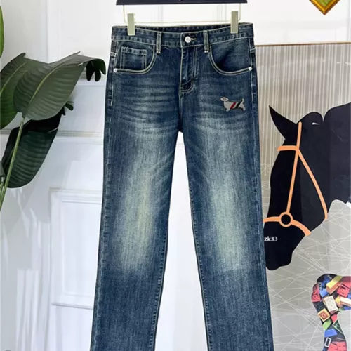 Replica Thom Browne TB Jeans For Men #1334829 $48.00 USD for Wholesale