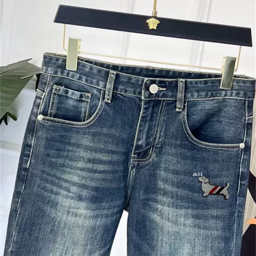 Replica Thom Browne TB Jeans For Men #1334829 $48.00 USD for Wholesale