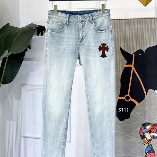 Replica Chrome Hearts Jeans For Men #1334832 $48.00 USD for Wholesale