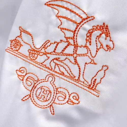 Replica Hermes Shirts Short Sleeved For Men #1334835 $42.00 USD for Wholesale