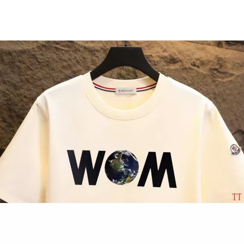 Replica Moncler T-Shirts Short Sleeved For Unisex #1335585 $42.00 USD for Wholesale