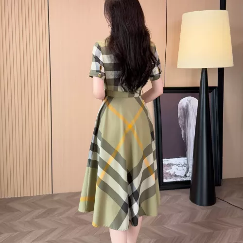 Replica Burberry Dresses Short Sleeved For Women #1335838 $85.00 USD for Wholesale