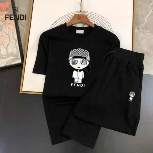 Fendi Tracksuits Short Sleeved For Men #1336137