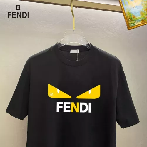 Replica Fendi T-Shirts Short Sleeved For Unisex #1336227 $25.00 USD for Wholesale
