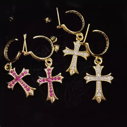 Replica Chrome Hearts Earrings For Women #1337232 $34.00 USD for Wholesale