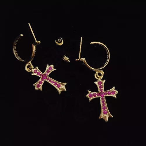 Replica Chrome Hearts Earrings For Women #1337233 $34.00 USD for Wholesale