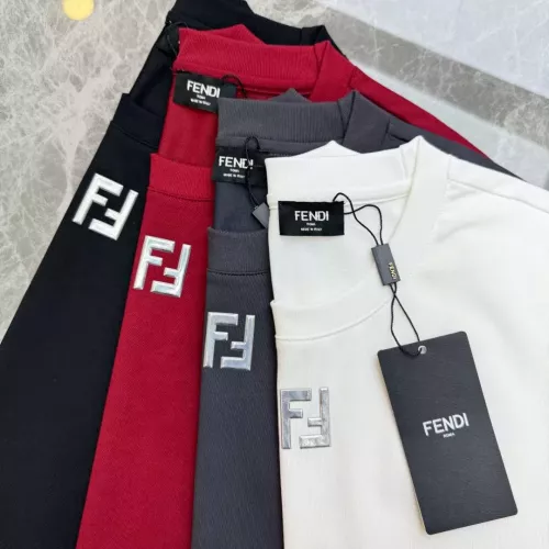 Replica Fendi T-Shirts Short Sleeved For Men #1338358 $85.00 USD for Wholesale