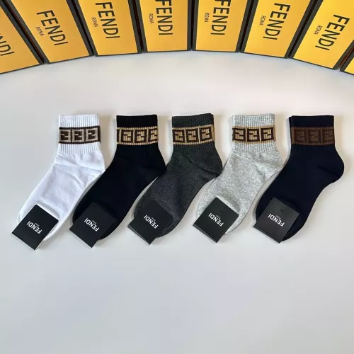 Replica Fendi Socks #1338618 $27.00 USD for Wholesale