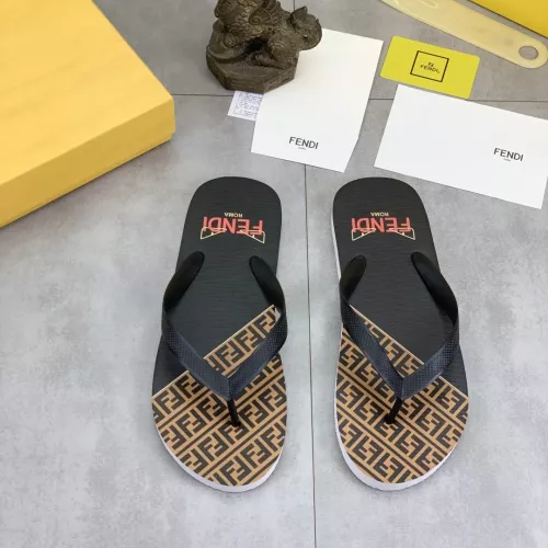 Fendi Slippers For Men #1339586 $48.00 USD, Wholesale Replica Fendi Slippers