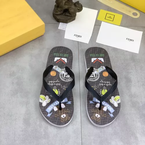 Fendi Slippers For Men #1339599 $48.00 USD, Wholesale Replica Fendi Slippers