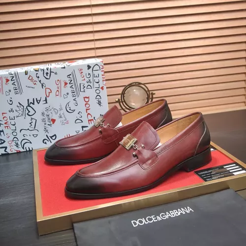 Dolce &amp; Gabbana D&amp;G Leather Shoes For Men #1339971 $96.00 USD, Wholesale Replica Dolce &amp; Gabbana D&amp;G Leather Shoes