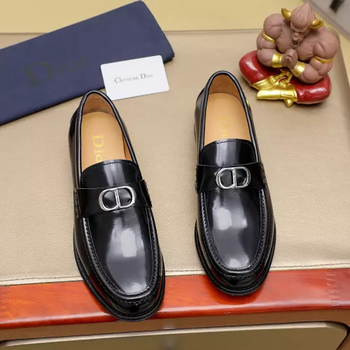 Replica Christian Dior Leather Shoes For Men #1340056 $88.00 USD for Wholesale