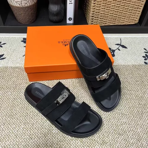 Hermes Slippers For Men #1340333 $60.00 USD, Wholesale Replica Hermes Slippers