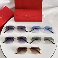 $64.00 USD Cartier AAA Quality Sunglassess #1333148
