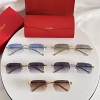 $60.00 USD Cartier AAA Quality Sunglassess #1333151