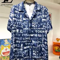 $76.00 USD Louis Vuitton LV Tracksuits Short Sleeved For Men #1333398