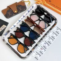 $56.00 USD Louis Vuitton AAA Quality Sunglasses #1336621