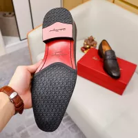 $88.00 USD Salvatore Ferragamo Leather Shoes For Men #1340009