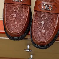 $88.00 USD Salvatore Ferragamo Leather Shoes For Men #1340050
