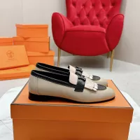 $125.00 USD Hermes Leather Shoes For Women #1341237
