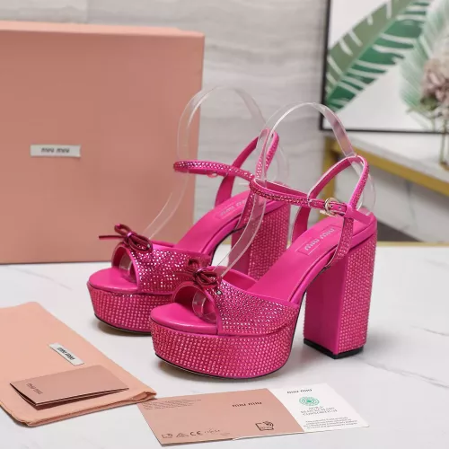 MIU MIU Sandal For Women #1341677 $122.00 USD, Wholesale Replica MIU MIU Sandal