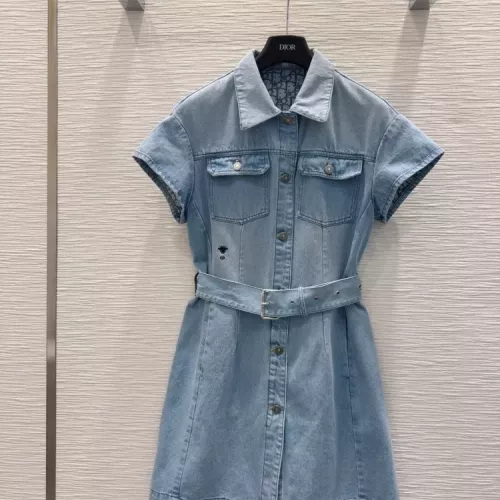 Christian Dior Dresses Short Sleeved For Women #1342014 $88.00 USD, Wholesale Replica Christian Dior Dresses