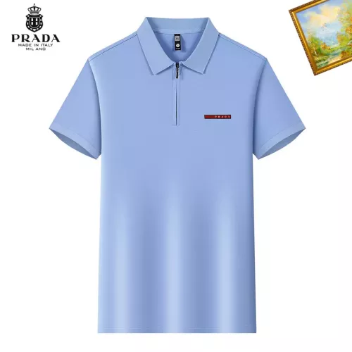 Prada T-Shirts Short Sleeved For Men #1342233 $34.00 USD, Wholesale Replica Prada T-Shirts