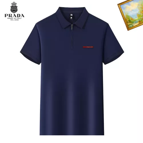 Prada T-Shirts Short Sleeved For Men #1342235 $34.00 USD, Wholesale Replica Prada T-Shirts