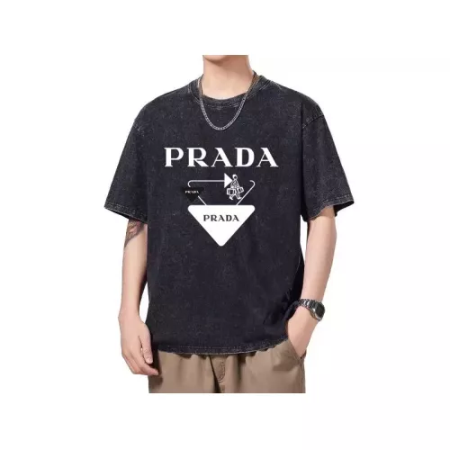 Prada T-Shirts Short Sleeved For Men #1342657 $45.00 USD, Wholesale Replica Prada T-Shirts