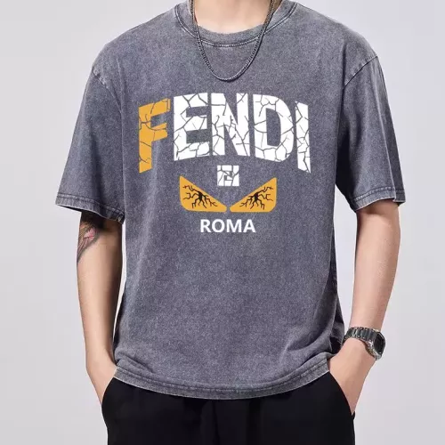 Fendi T-Shirts Short Sleeved For Men #1342672 $45.00 USD, Wholesale Replica Fendi T-Shirts