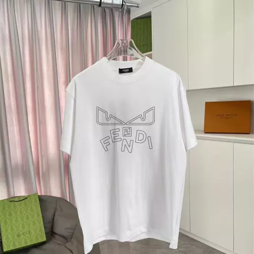Fendi T-Shirts Short Sleeved For Unisex #1343275 $42.00 USD, Wholesale Replica Fendi T-Shirts
