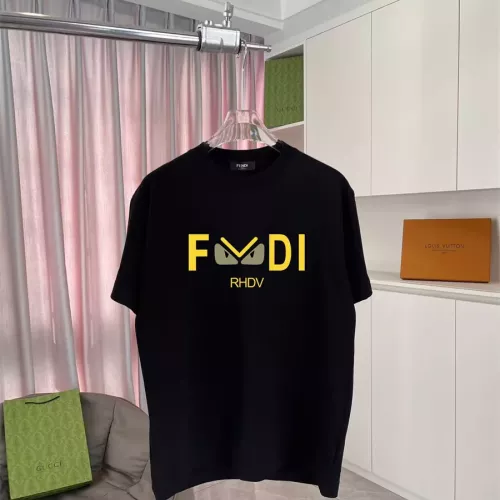 Fendi T-Shirts Short Sleeved For Unisex #1343282 $42.00 USD, Wholesale Replica Fendi T-Shirts