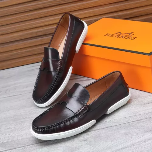 Hermes Leather Shoes For Men #1347877 $96.00 USD, Wholesale Replica Hermes Leather Shoes