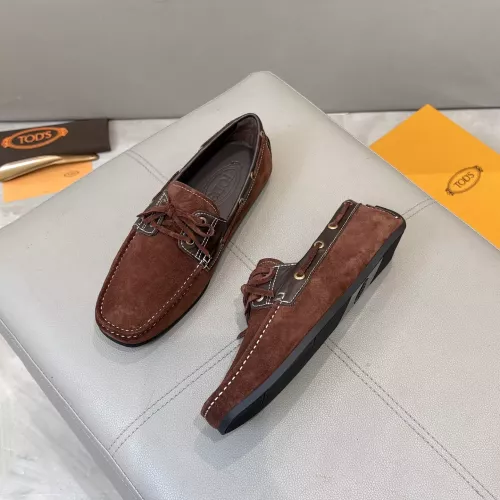 Replica TOD'S Oxfords Shoes For Men #1347916 $85.00 USD for Wholesale