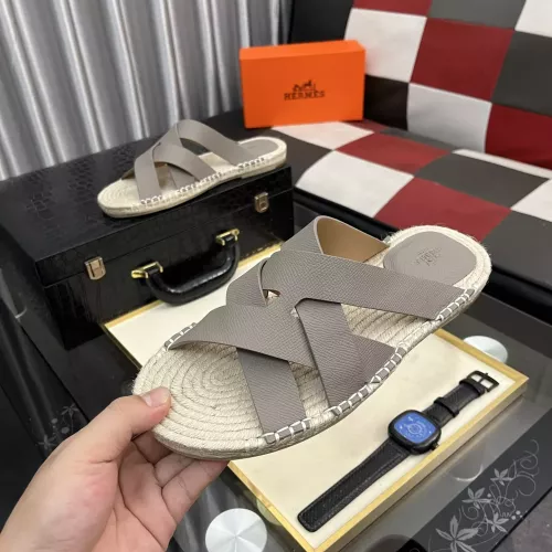 Hermes Slippers For Men #1348349 $64.00 USD, Wholesale Replica Hermes Slippers